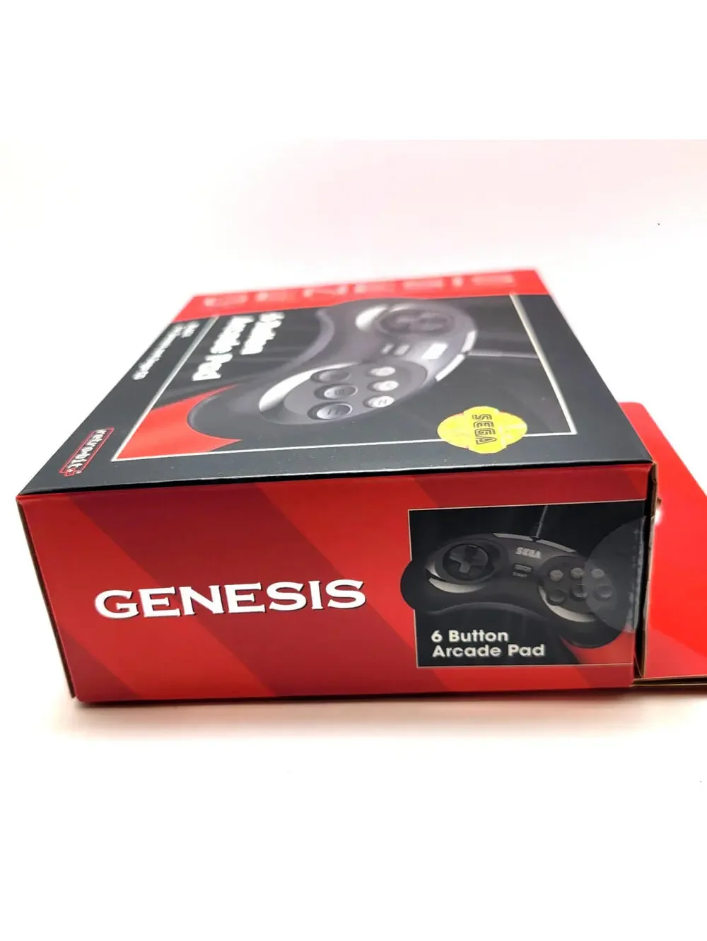 Retro-Bit Official Sega Genesis Controller 6-Button Arcade Pad - Black